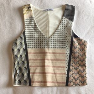 Zara Patterned Crop Top
